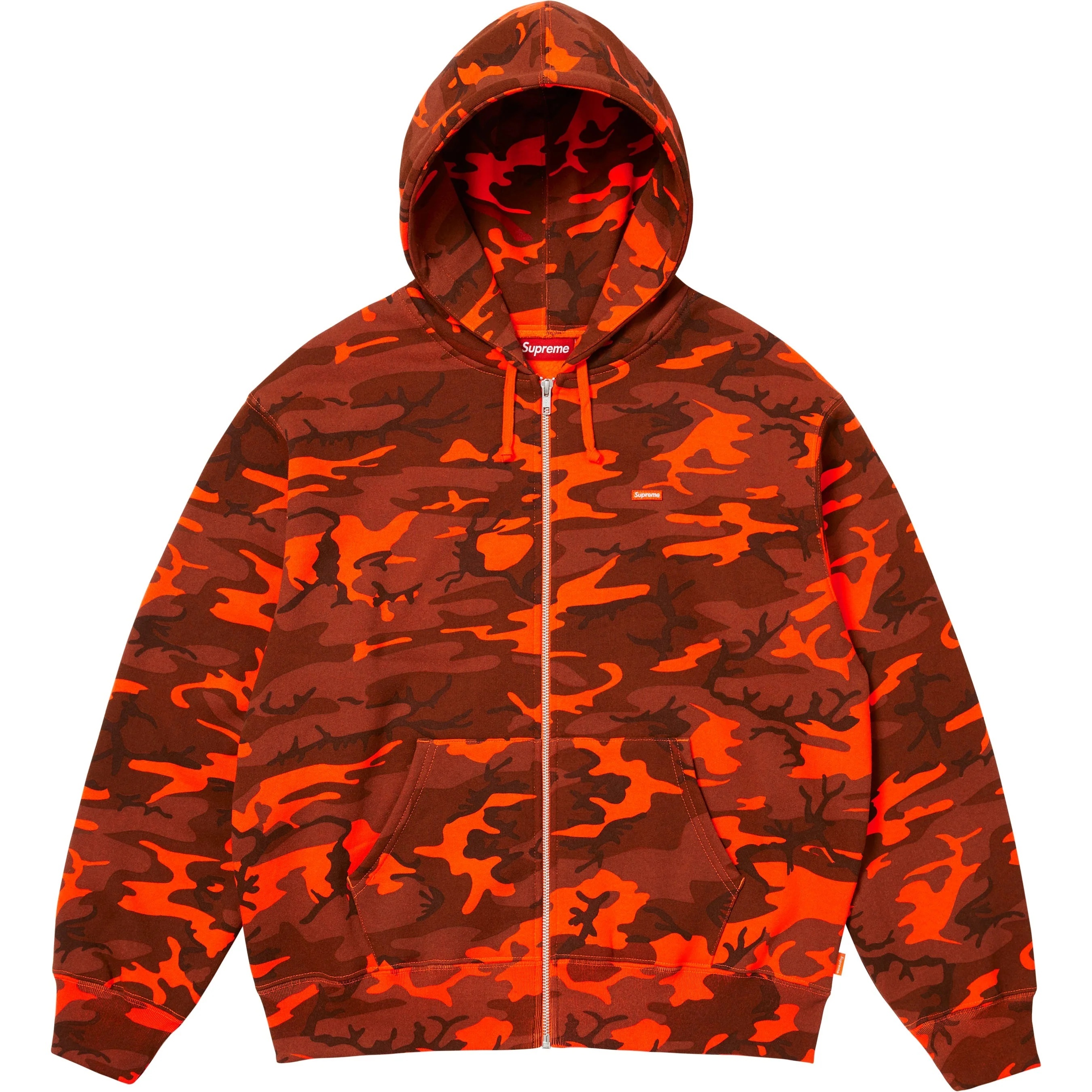 Small Box Zip Up Hooded Sweatshirt view 8